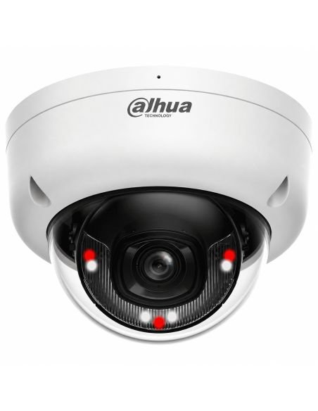 Cámara IP Dahua Domo 2MP Dual Light IK08 Microfono, referencia DH-IPC-HDBW1239E1P-A-IL-0280B-S6, vista frontal