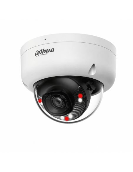 Cámara IP Dahua Domo 2MP Dual Light IK08 Microfono, ref DH-IPC-HDBW1239E1P-A-IL-0280B-S6, detalle de conectores y puertos