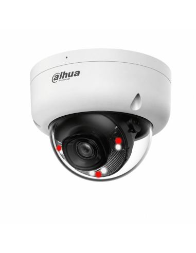 Cámara IP Dahua Domo Metalico 2MP IK10 Dual Light PoE, referencia DH-IPC-HDBW2249EP-S-IL-0280B, vista frontal