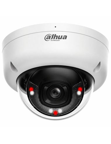 Cámara IP Dahua Domo Metalico 2MP IK10 Dual Light PoE, referencia DH-IPC-HDBW2249EP-S-IL-0280B, vista en ángulo