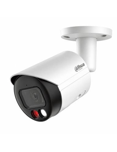 Cámara IP Dahua Bala 8MP Metálica Dual Light SMD+ IP67, ref DH-IPC-HFW2849SP-S-IL-0280B, detalle de conectores y puertos