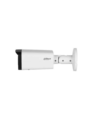 Cámara IP Dahua Bala 8MP Motorizada IR 60m IK10 PoE, referencia DH-IPC-HFW2841T-ZS, detalle de conectores y puertos