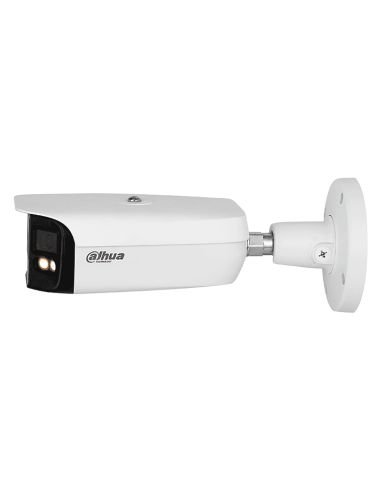 Cámara IP Dahua Bala 8MP Panoramica 180 Grados Dual, ref DH-IPC-PFW5849P-A180-E2-ASTE-0360B, detalle de conectores y puertos