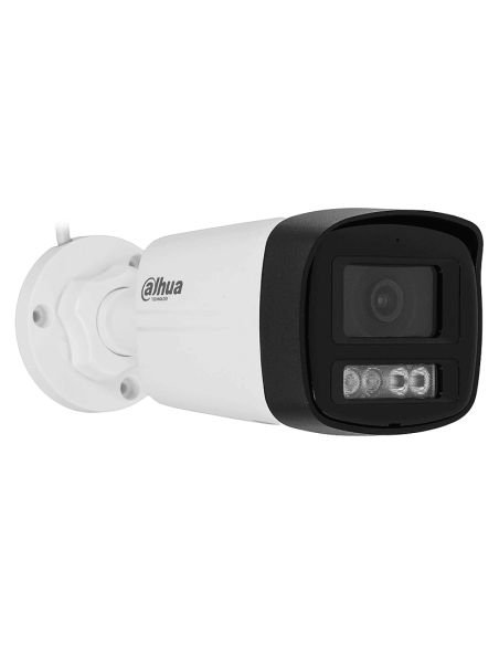 Cámara IP Dahua Bala 4MP Full Color 3D NR HLC BLC IP67, referencia DH-IPC-HFW1439TL1P-A-IL-0280B, vista frontal