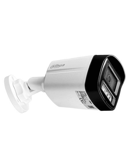 Cámara IP Dahua Bala 4MP Full Color 3D NR HLC BLC IP67, referencia DH-IPC-HFW1439TL1P-A-IL-0280B, vista en ángulo