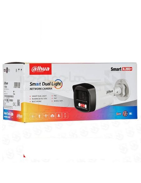 Cámara IP Dahua Bala 4MP Full Color 3D NR HLC BLC IP67, referencia DH-IPC-HFW1439TL1P-A-IL-0280B, producto en uso