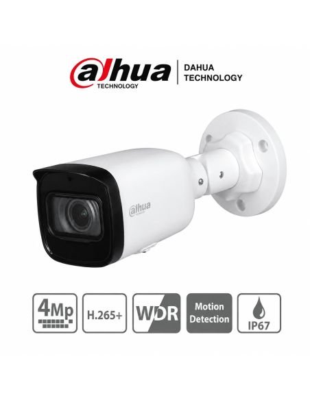 Cámara IP Dahua Bala 4MP Motorizada 2.8-12mm IR 50m PoE, referencia DH-IPC-HFW1431T1N-ZS-S4, producto en uso
