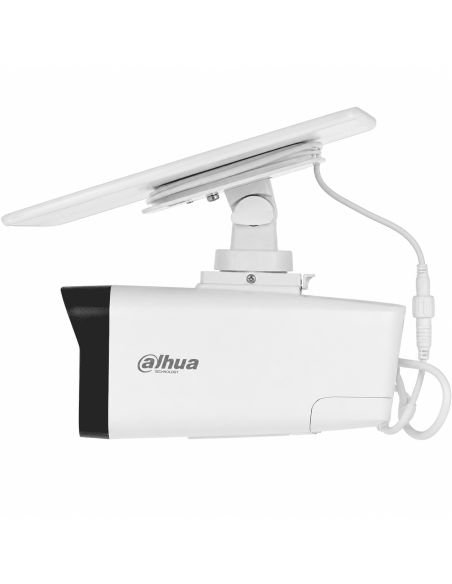 Cámara IP Dahua Bala 4MP 4G Solar Batería 20000mAh, referencia DH-IPC-HFW2441DGP-4G-SP-LA-B-0360B, vista en ángulo