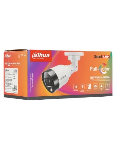 Cámara IP Bala Dahua 2MP Smart Dual Light IR 30M, referencia DH-IPC-HFW1239S1P-IL0360B-S6, producto en uso