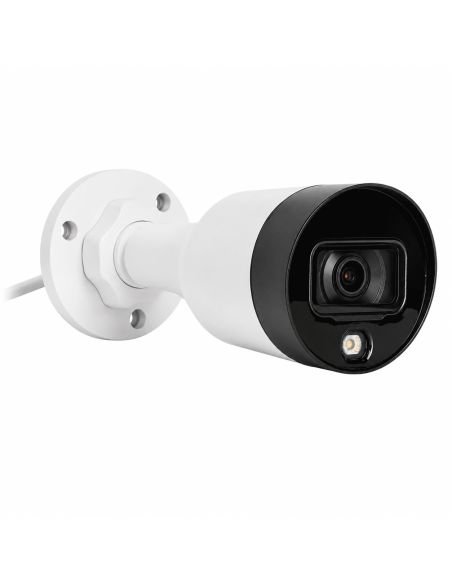 Cámara IP Bala Dahua 2MP Smart Dual Light IR 30M, referencia DH-IPC-HFW1239S1P-IL0360B-S6, detalle de conectores y puertos