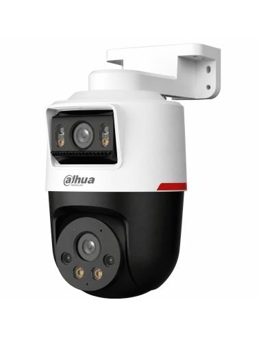 Cámara IP Dahua Dual 4MP PT Disuasion Activa IP66, referencia DH-IPC-PTS2249BP-E2-S-PV-LED-0360B-PRO, vista en ángulo