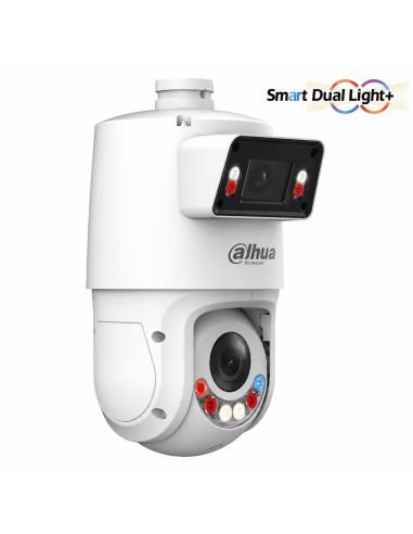 Cámara IP Dual 180 8MP + PTZ 4MP 25X Dahua, referencia DH-SDT4E425-8P-GB-APV1-0280-S2, vista frontal