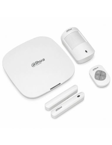 Kit Alarma Dahua 4G WiFi Ethernet App Monitoreo, referencia DHI-ART-ARC3000H-03-FW2-C, detalle de conectores y puertos