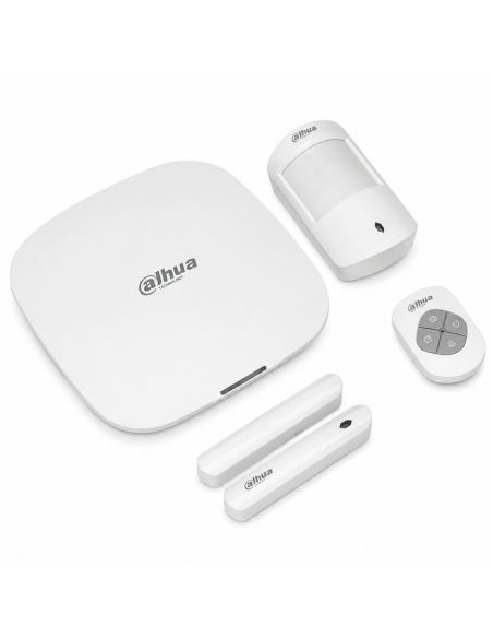 Kit Alarma Dahua 4G WiFi Ethernet App Monitoreo, referencia DHI-ART-ARC3000H-03-FW2-C, detalle de conectores y puertos