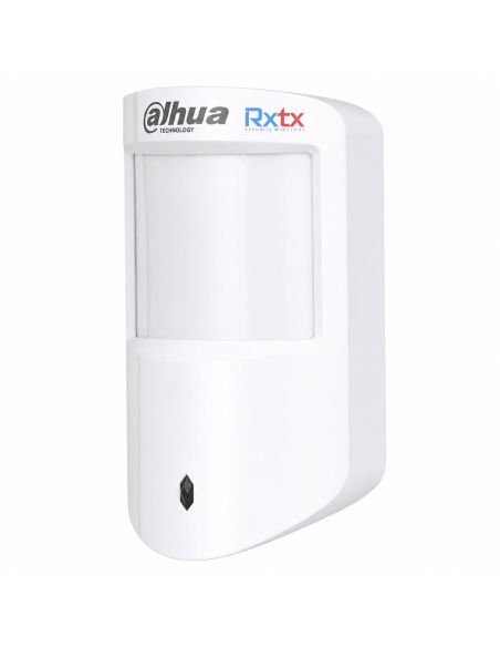 Sensor PIR Inalámbrico Dahua 12x12m 90 Grados AirFly, referencia DHI-ARD1233-W2, detalle de conectores y puertos