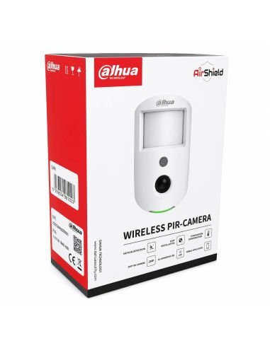 Detector PIR Dahua con Cámara 2MP Inalámbrico 12m, referencia DHI-ARD1731-W2, producto en uso