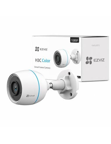 Cámara EZVIZ H3C 2MP Exterior, referencia CS-H3c-R100-1K2WFL(4mm), detalle de conectores y puertos