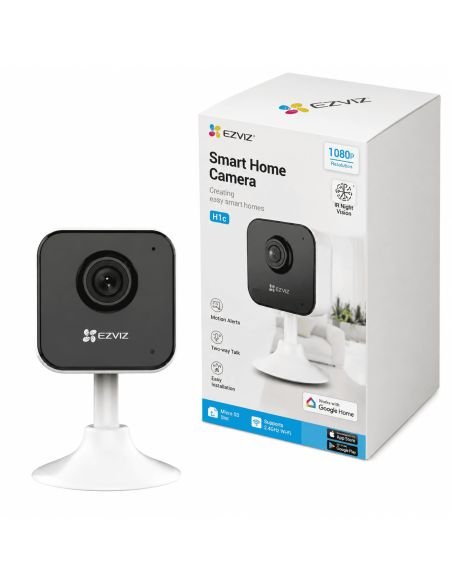 Cámara EZVIZ H1C 2MP Magnetica, referencia CS-H1c-R101-1G2WR, producto en uso