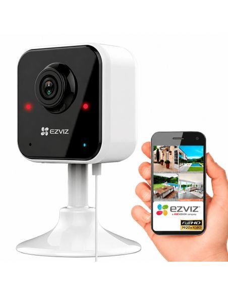 Cámara EZVIZ H1C 2MP Magnetica, referencia CS-H1c-R101-1G2WR, detalle de conectores y puertos