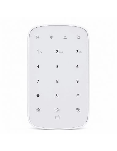 Teclado Inalámbrico Dahua para Alarm Hub, referencia DHI-ARK30T-W2, vista frontal