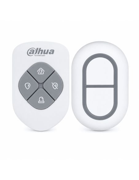 Llavero Control Remoto Dahua Inalámbrico 500m, referencia DHI-ARA24-W2, detalle de conectores y puertos