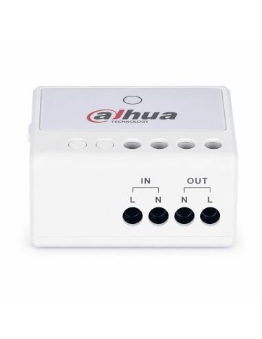 Switch Inalámbrico Pared Dahua Bidireccional 868MHz, referencia DHI-ARM7012-W2, vista en ángulo