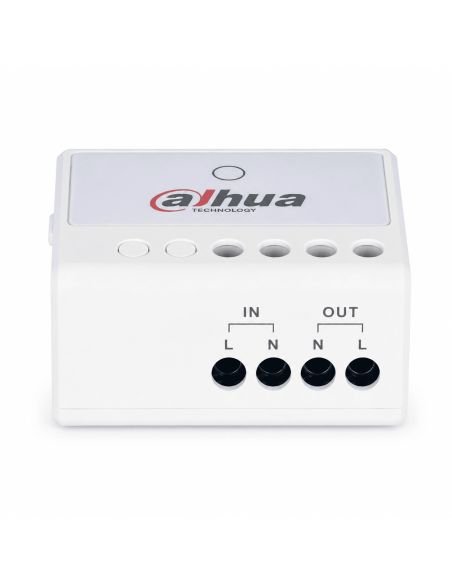 Switch Inalámbrico Pared Dahua Bidireccional 868MHz, referencia DHI-ARM7012-W2, vista en ángulo