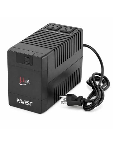 UPS Interactiva Powest 500VA para DVR y PC, referencia NUIMN-7268, vista frontal