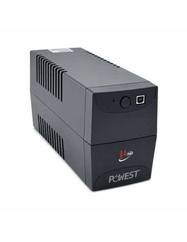 UPS Interactiva Powest 750VA con AVR Estabilizador, referencia NUIMN-7269, vista en ángulo