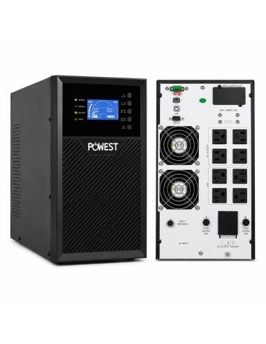UPS Online Powest 3000VA 2400W Doble Conversión, referencia NUOLT-7283, vista en ángulo