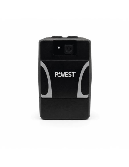 UPS Interactiva Powest 625VA para DVR PC y Modem, referencia NUIMN-7279, vista en ángulo