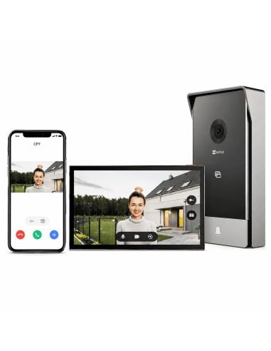 Videoportero EZVIZ HP7 3MP Tactil, referencia CS-HP7-R101-1W2TFC, vista en ángulo