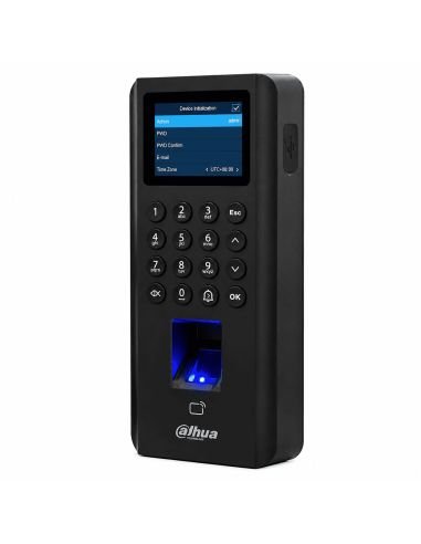 Control Acceso Dahua Huella Tarjeta 5000 Usuarios, referencia DHI-ASI2212J-D, vista en ángulo