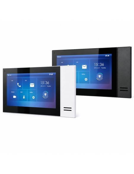 Monitor Videoportero Dahua Tactil 7 Negro PoE SIP, referencia DHI-VTH2421FB-P, detalle de conectores y puertos