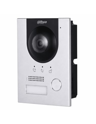 Videoportero IP Dahua 2MP 1080P App MicroSD IK07, referencia DHI-VTO2201F-P-S2, vista en ángulo