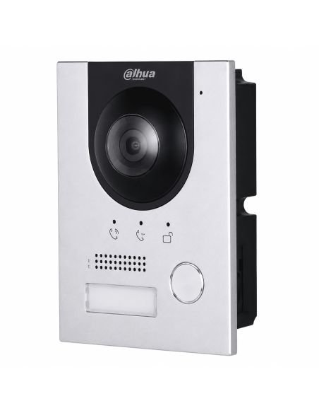 Videoportero IP Dahua 2MP 1080P App MicroSD IK07, referencia DHI-VTO2201F-P-S2, vista en ángulo