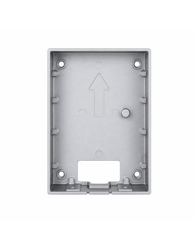 Caja Montaje Superficie Dahua para VTO2202F-P, referencia VTM115, detalle de conectores y puertos