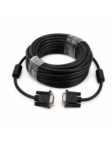 Cable VGA 10 m Macho-Macho, referencia 300214, detalle de conectores y puertos
