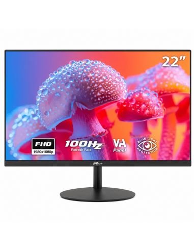 Monitor Dahua 22 Full HD 100Hz VA HDMI y VGA, referencia DHI-LM22-A200Y, vista en ángulo