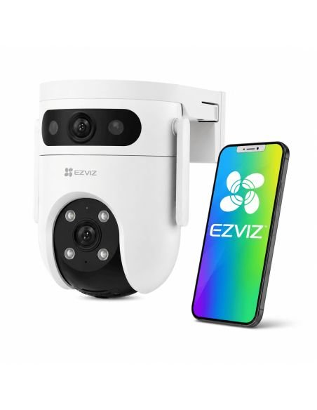 Cámara EZVIZ H9C 5MP Doble Lente, referencia CS-H9c-R100-8G55WKFL, detalle de conectores y puertos