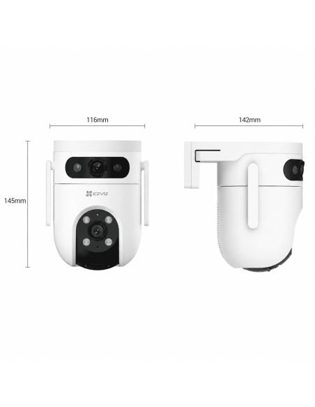 Cámara EZVIZ H9C 5MP Doble Lente, referencia CS-H9c-R100-8G55WKFL, contenido del empaque