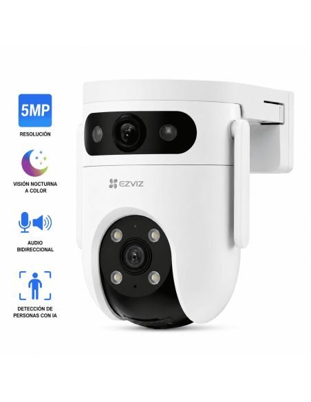 Cámara EZVIZ H9C 5MP Doble Lente, referencia CS-H9c-R100-8G55WKFL, vista en ángulo