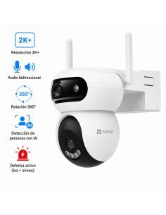 Cámara EZVIZ H90 2K+ Doble Lente, referencia CS-H90-R100-8H44WKFL, vista frontal 2