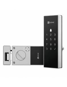 Cerradura EZVIZ DL03 Codigo Llave y App, referencia CS-DL03-R100-WP-BK, vista frontal
