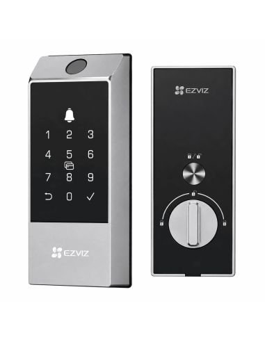 Cerradura EZVIZ DL04 Pro Cerrojo Huella, referencia CS-DL04-R100-WP-GR(M)(O-STD), vista frontal