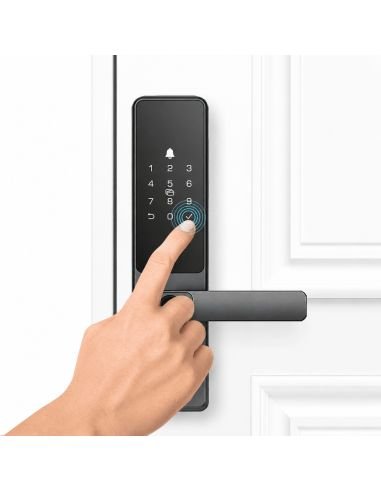 Cerradura Inteligente EZVIZ DL05 Antivandal, referencia CS-DL05-R200-WBCP-GR, vista frontal