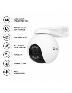 Cámara EZVIZ H80X 4K Doble Lente Zoom, referencia CS-H80x-R100-8G82WKFL, vista frontal 2