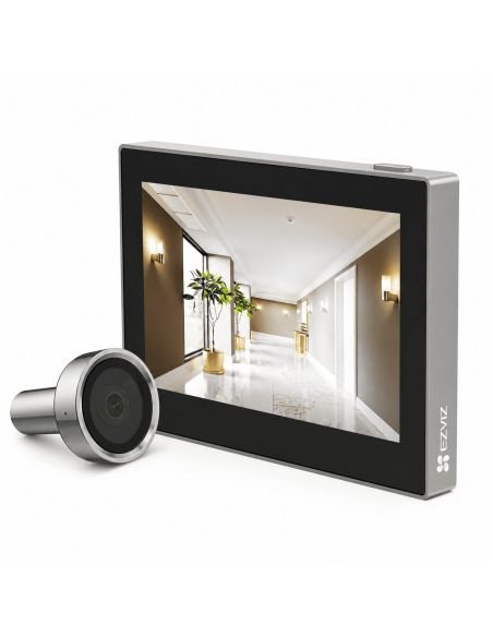 Mirilla Digital EZVIZ HP2 2MP Full HD, referencia CS-HP2-R100-6E2WB-GR, vista frontal