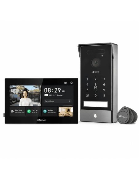 Videoportero EZVIZ HP7 4K Pro Kit, referencia CS-HP7-R400-1W2TFD(Pro)(AM-STD)(KIT), vista en ángulo