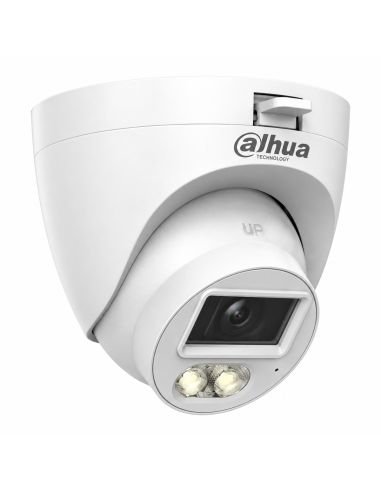Camara domo Dahua 5MP Dual Light 4 en 1, vista en tres cuartos